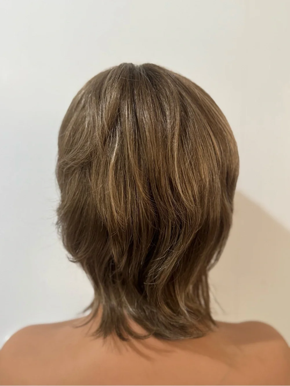 Henry Margu Short Layered Brown Highlighted Wig with Bangs Made in Japan